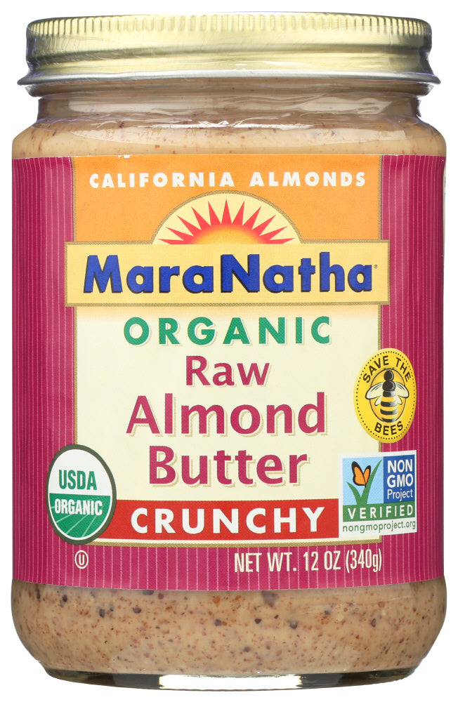 Maranatha Butter Almond Crunchy Raw; 12 Ounces; 6 Per Case - High Mart Wholesale