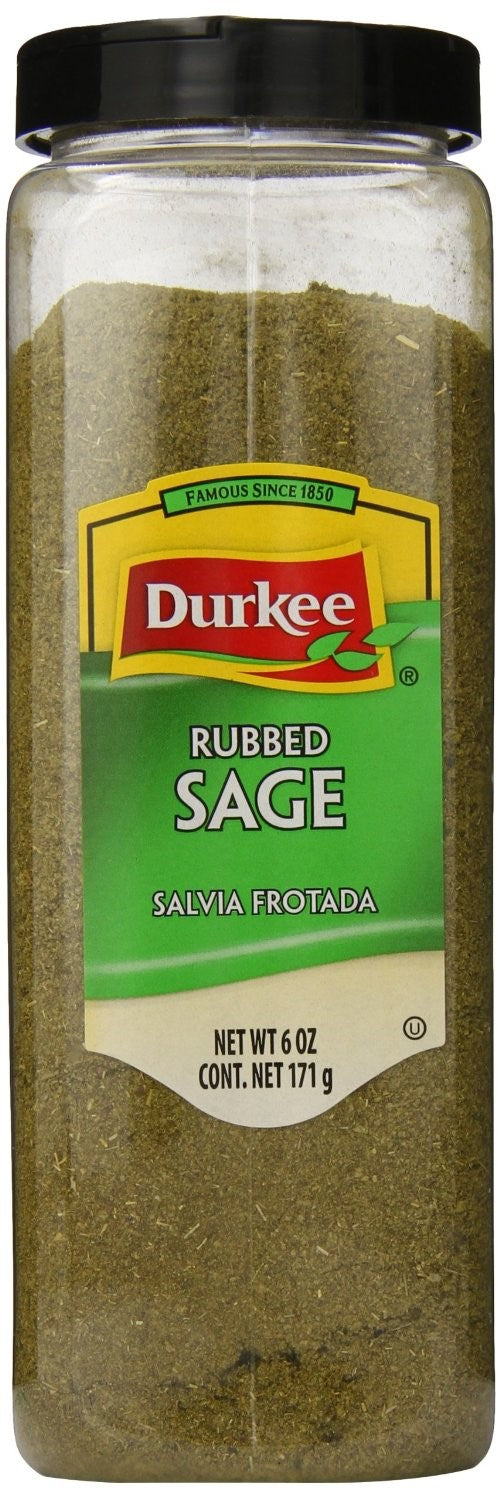 Durkee Sage Rubbed; 6 Ounces; 6 Per Case - High Mart Wholesale