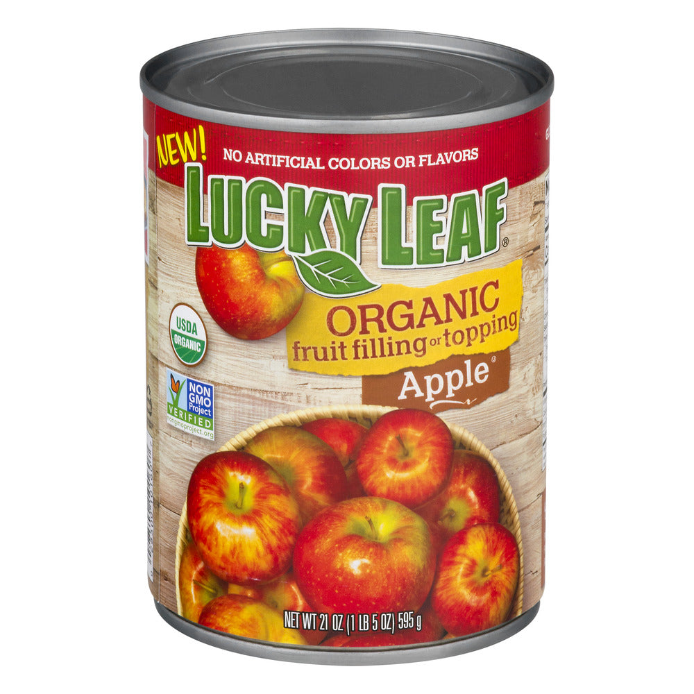 Lucky Leaf Organic Apple Filling; 21 Ounces; 8 Per Case