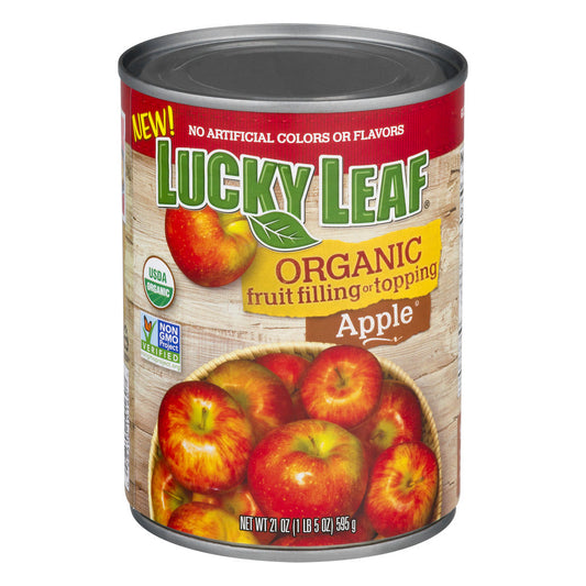 Lucky Leaf Organic Apple Filling; 21 Ounces; 8 Per Case