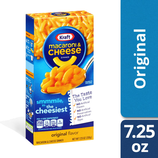 Kraft Entree Macaroni & Cheese; 7.25 Ounces; 35 Per Case