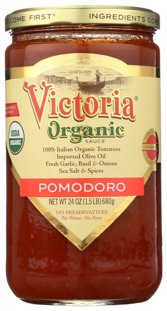 Victoria Organic Pomodoro Marinara Sauce; 24 Fluid Ounce; 6 Per Case - High Mart Wholesale