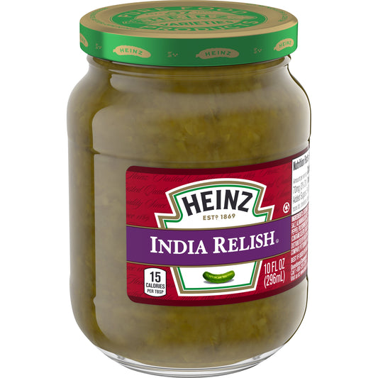 Heinz India Relish Jar; 10 Fluid Ounce; 12 Per Case