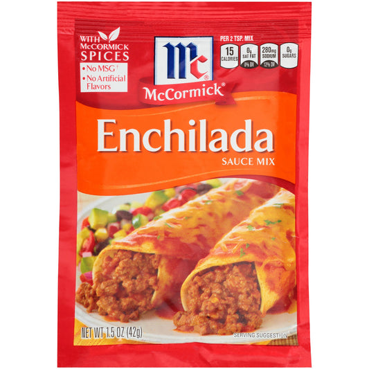 Mccormick Sauce Mix Enchilada; 1.5 Ounces; 12 Per Case - High Mart Wholesale