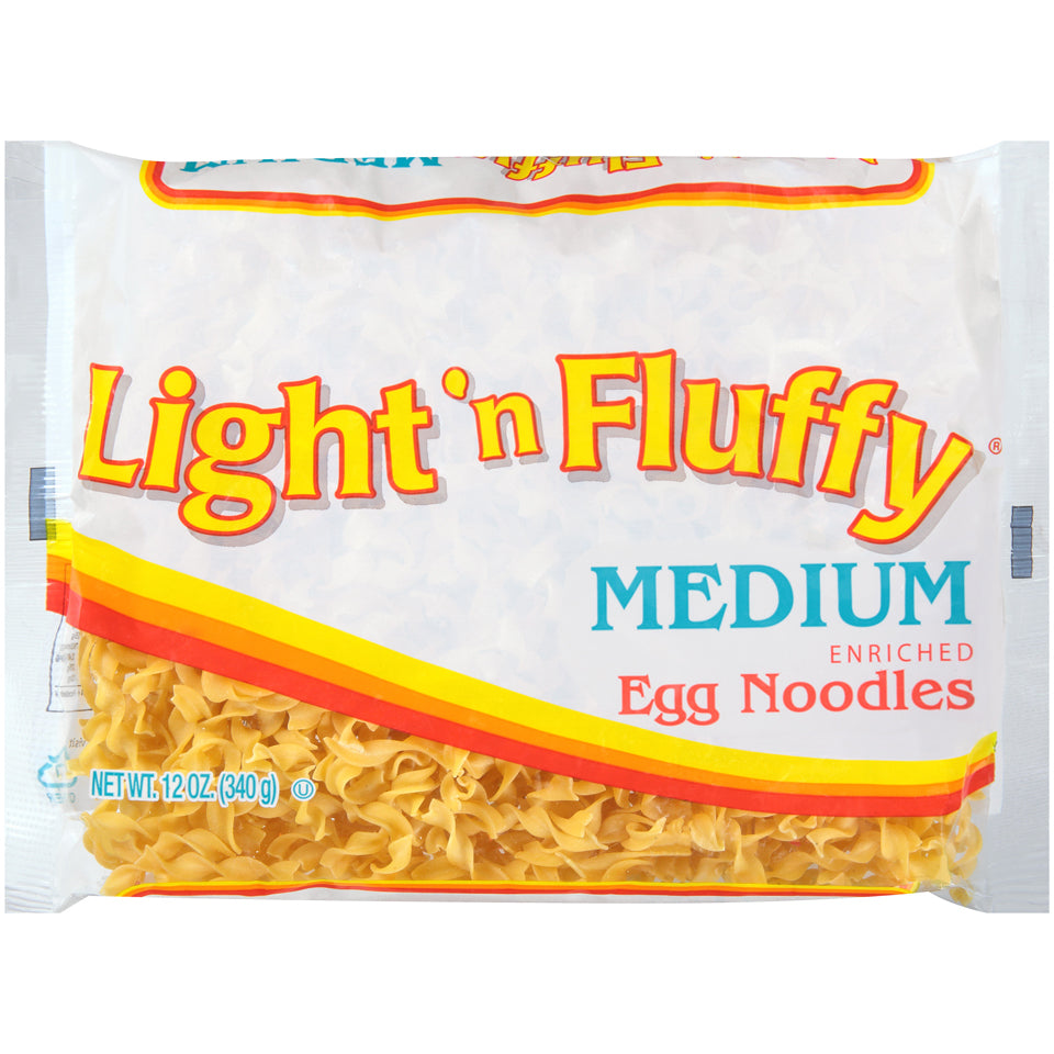 Light N Fluffy Pasta Medium Egg Noodles; 12 Ounces; 12 Per Case