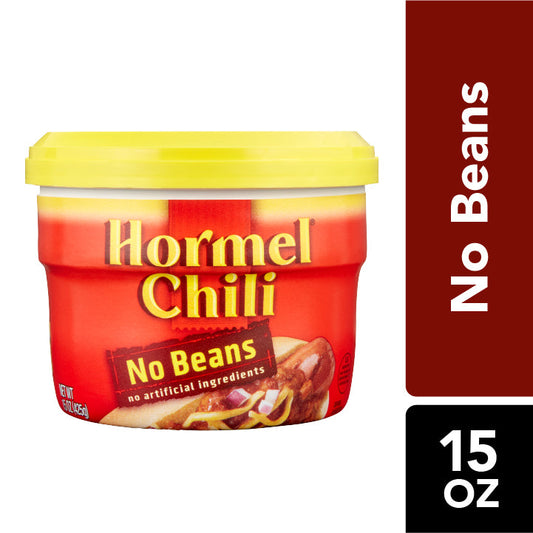 Hormel Chili With Out Beans Bowl; 15 Ounce; 8 Per Case