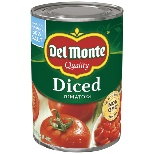 Del Monte Tomato Diced Peeled; 14.5 Ounces; 12 Per Case