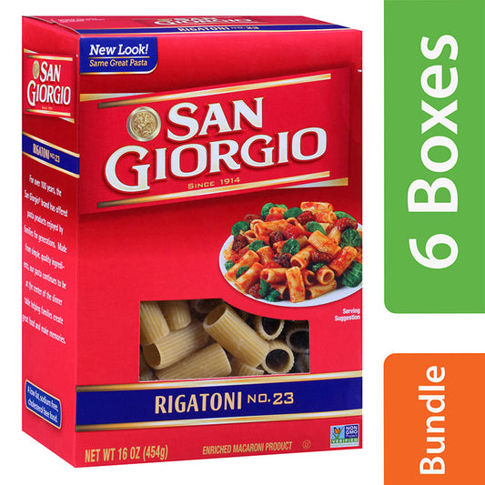 San Giorgio Pasta Ragatoni; 16 Ounces; 12 Per Case