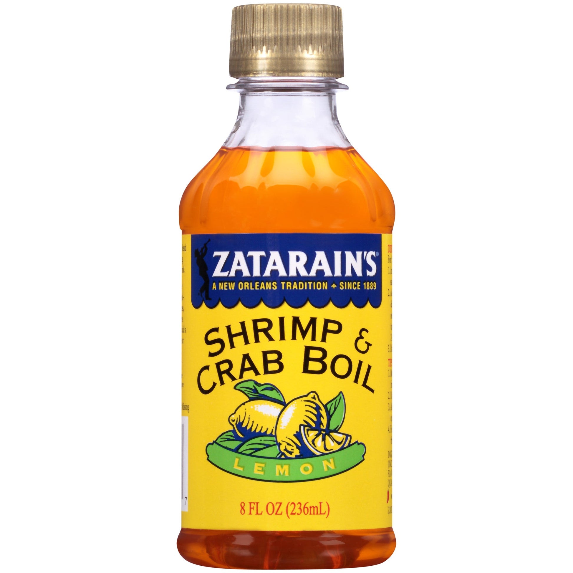 Zatarains Sea Crab & Shrimp Boil Liquid Lemon; 8 Ounces; 12 Per Case - High Mart Wholesale