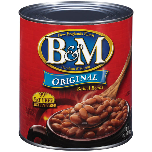 B&M Original Fat Free Baked Beans; 116 Ounces; 6 Per Case - High Mart Wholesale