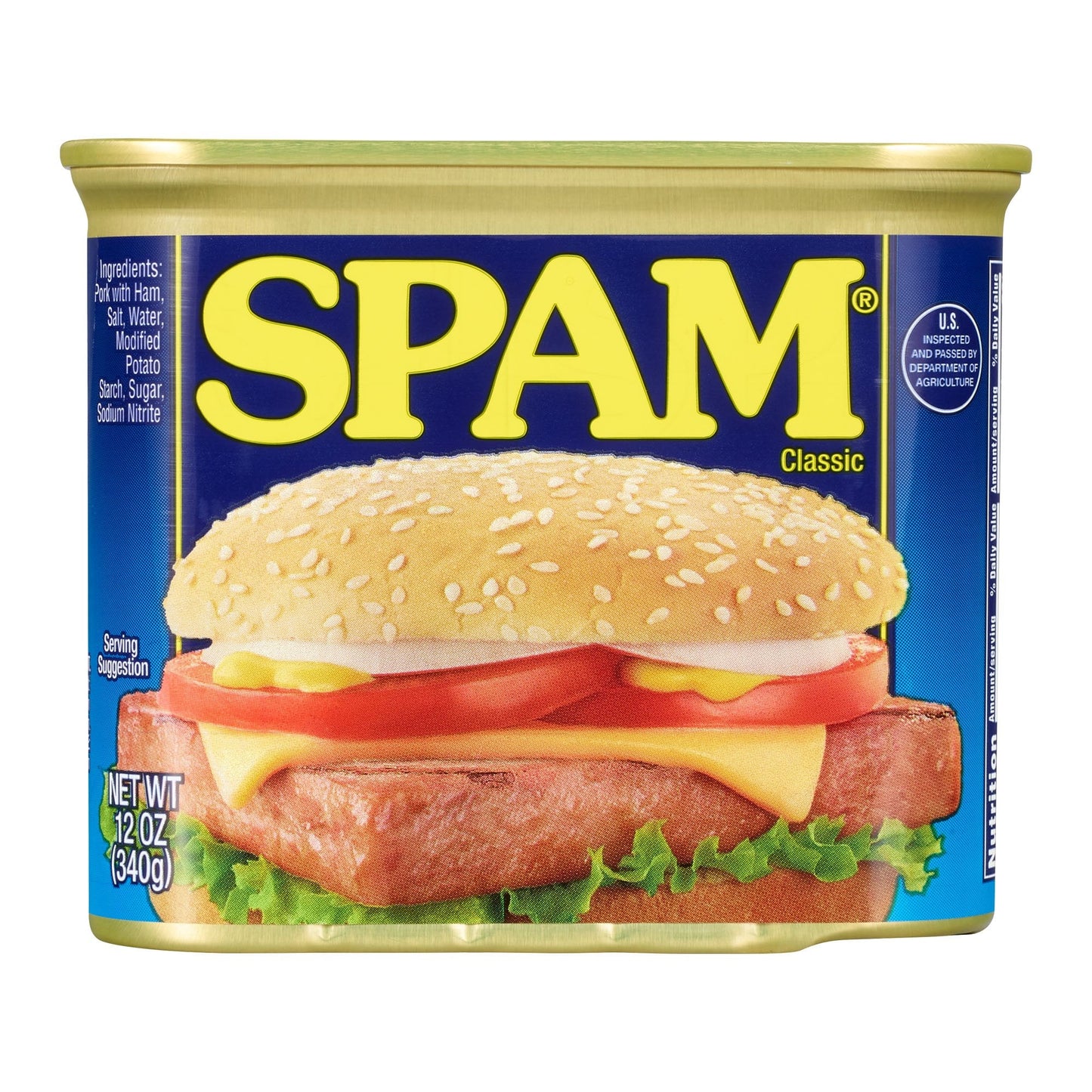 Spam Classic Luncheon Meat 12 Ounce; 12 Ounce; 12 Per Case