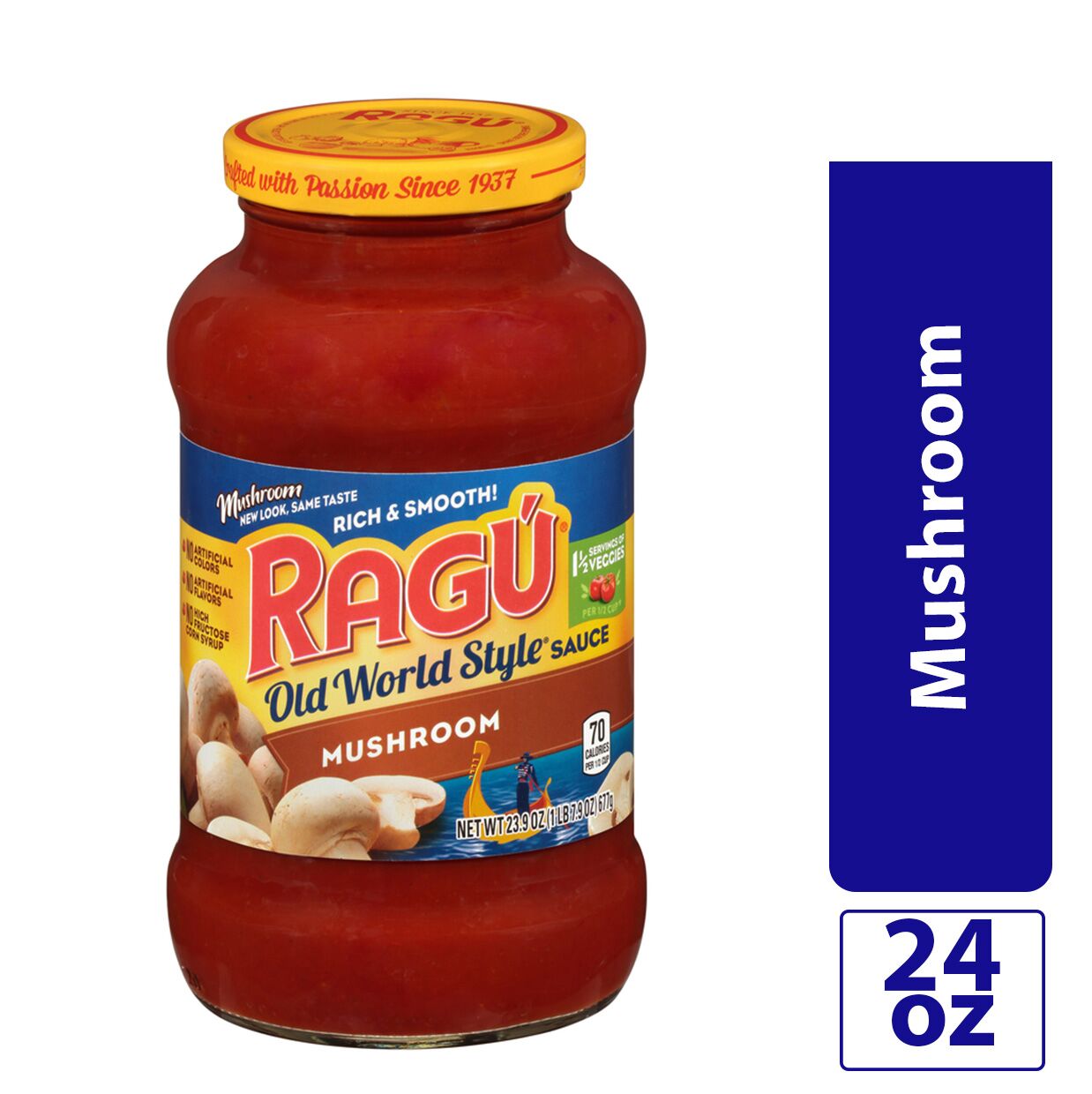 Ragu Sauce Old World Mushroom; 24 Ounces; 12 Per Case