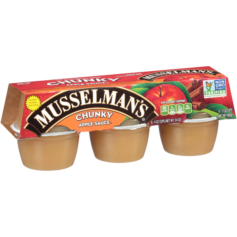 Musselman's Homestyle Chunky Applesauce Hot Fill Cup; 24 Ounces; 12 Per Case