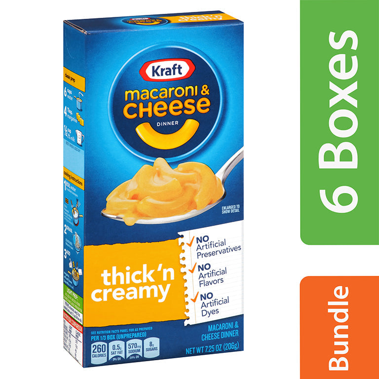 Kraft Entree Macaroni & Cheese Premium Thick & Creamy; 7.25 Ounces; 24 Per Case