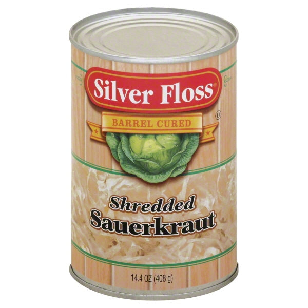 Silver Floss Vegetable Shredded Sauerkraut Canned; 14.4 Ounce; 24 Per Case