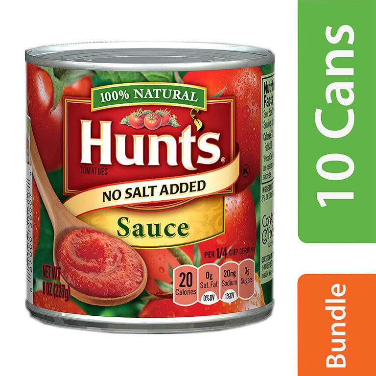 Hunt's Hunts Tomato Sauce No Salt Added; 8 Ounces; 48 Per Case