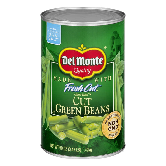 Del Monte Cut Green Beans; 50 Ounces; 6 Per Case