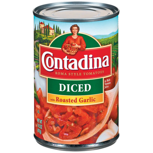 Contadina Tomato Contadina Diced Roasted Garlic; 14.5 Ounces; 12 Per Case