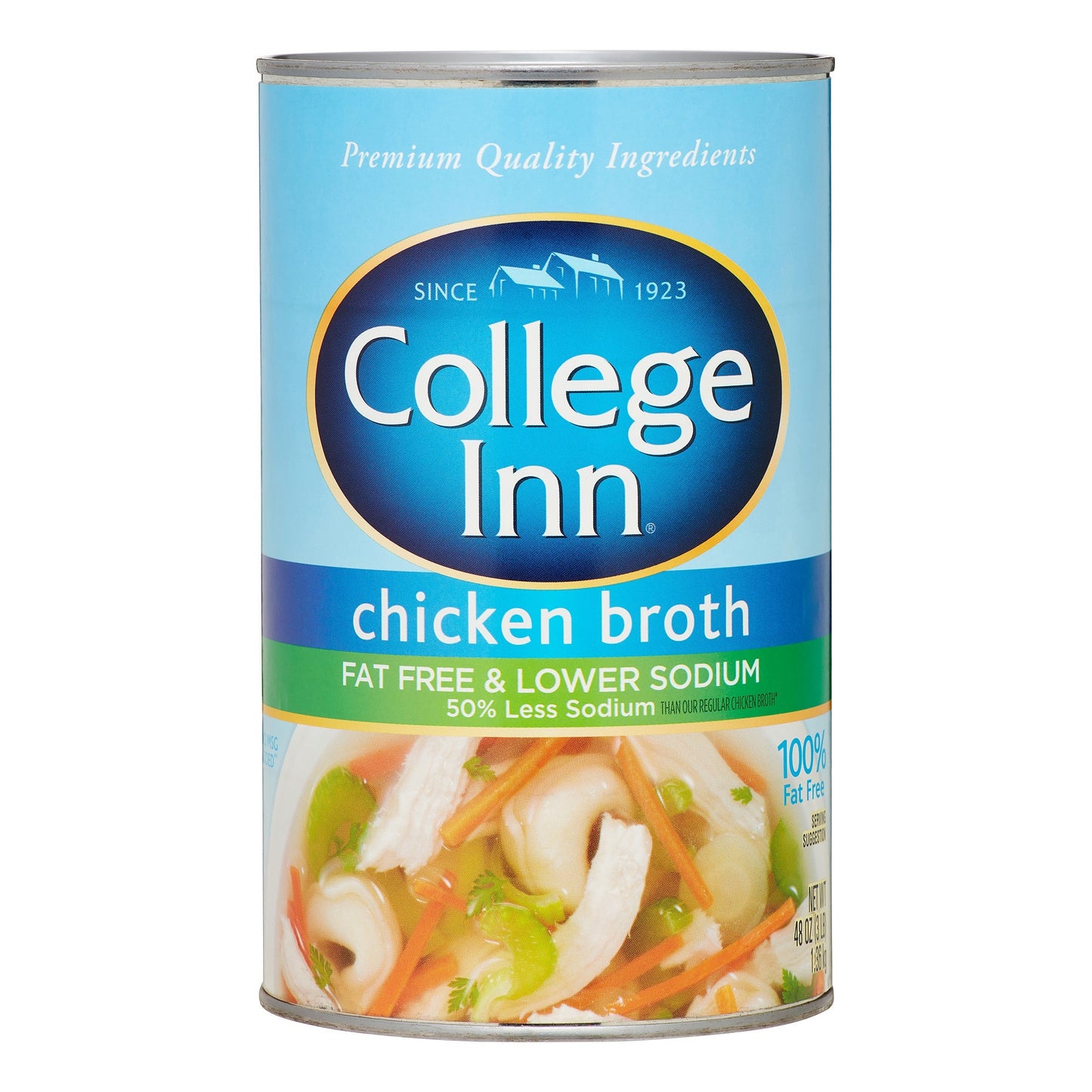 College Inn Broth Chicken Low Sodium Fat Free; 48 Ounce; 12 Per Case