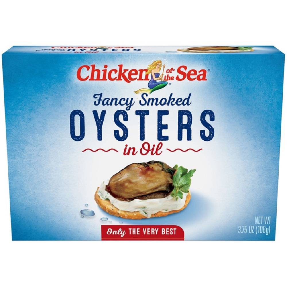 Chicken Of The Sea Smoked Oysters In Oil; 3.75 Ounces; 18 Per Case - High Mart Wholesale
