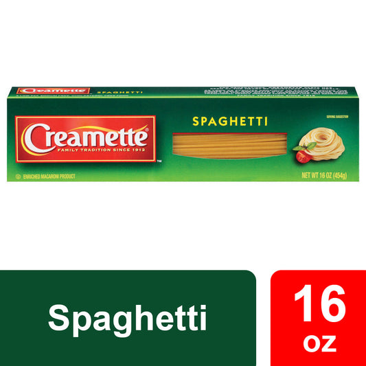 Creamette Pasta Spaghetti; 16 Ounces; 20 Per Case