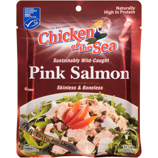 Chicken Of The Sea Pink Salmon Pouch; 5 Ounces; 12 Per Case - High Mart Wholesale