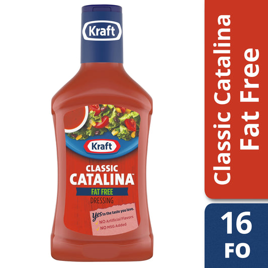 Kraft Fat Free Catalina Dressing Bottle; 16 Fluid Ounce; 6 Per Case