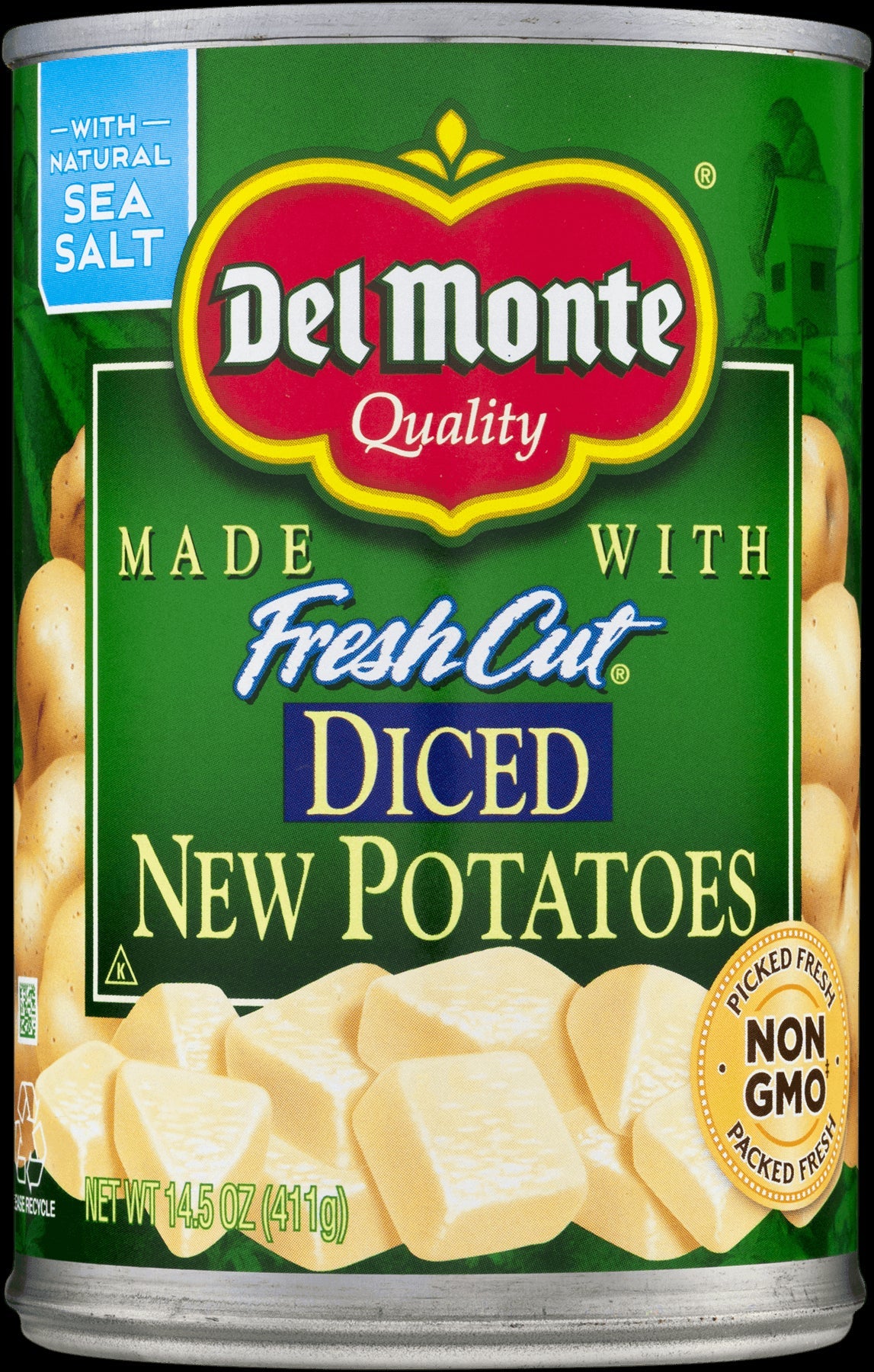 Del Monte Diced Potatoes; 14.5 Ounces; 12 Per Case