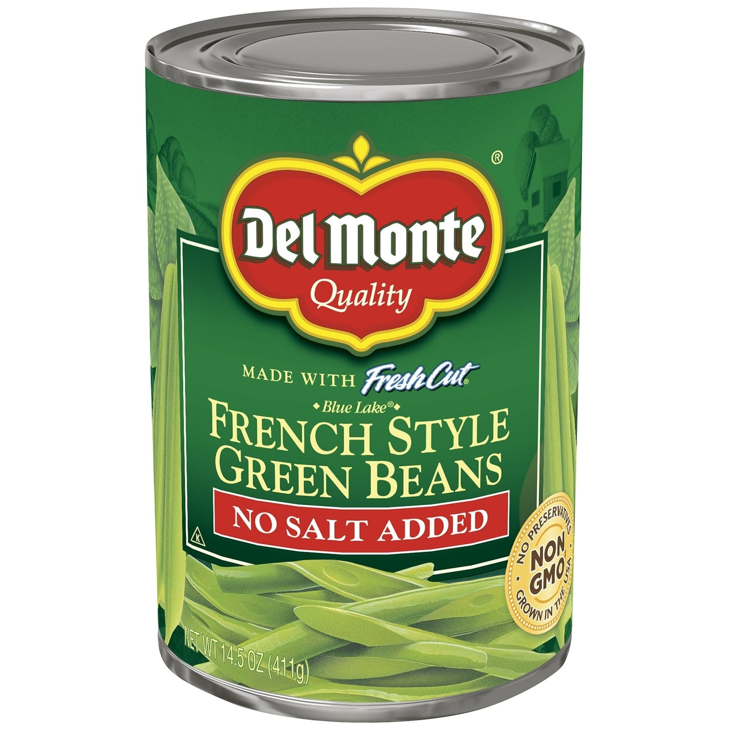 Del Monte French Style Green Beans; 14.5 Ounces; 24 Per Case