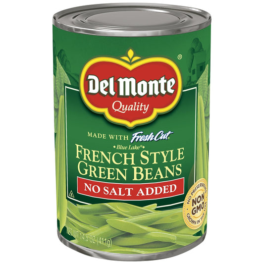 Del Monte French Style Green Beans; 14.5 Ounces; 24 Per Case