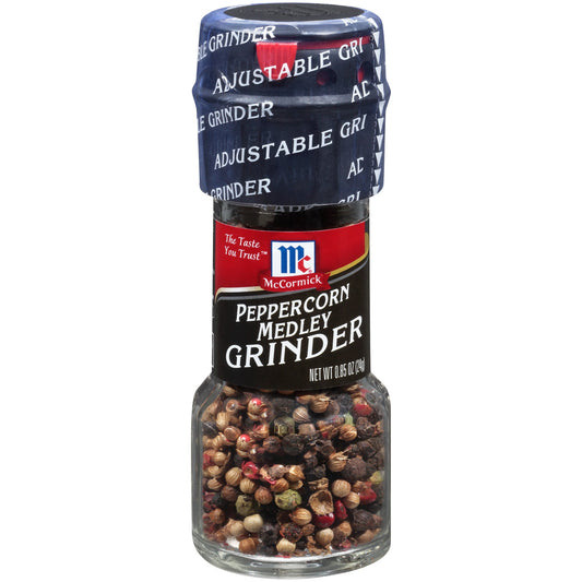 Mccormick Grinder Peppercorn Medley; 0.85 Ounces; 6 Per Box; 6 Per Case - High Mart Wholesale