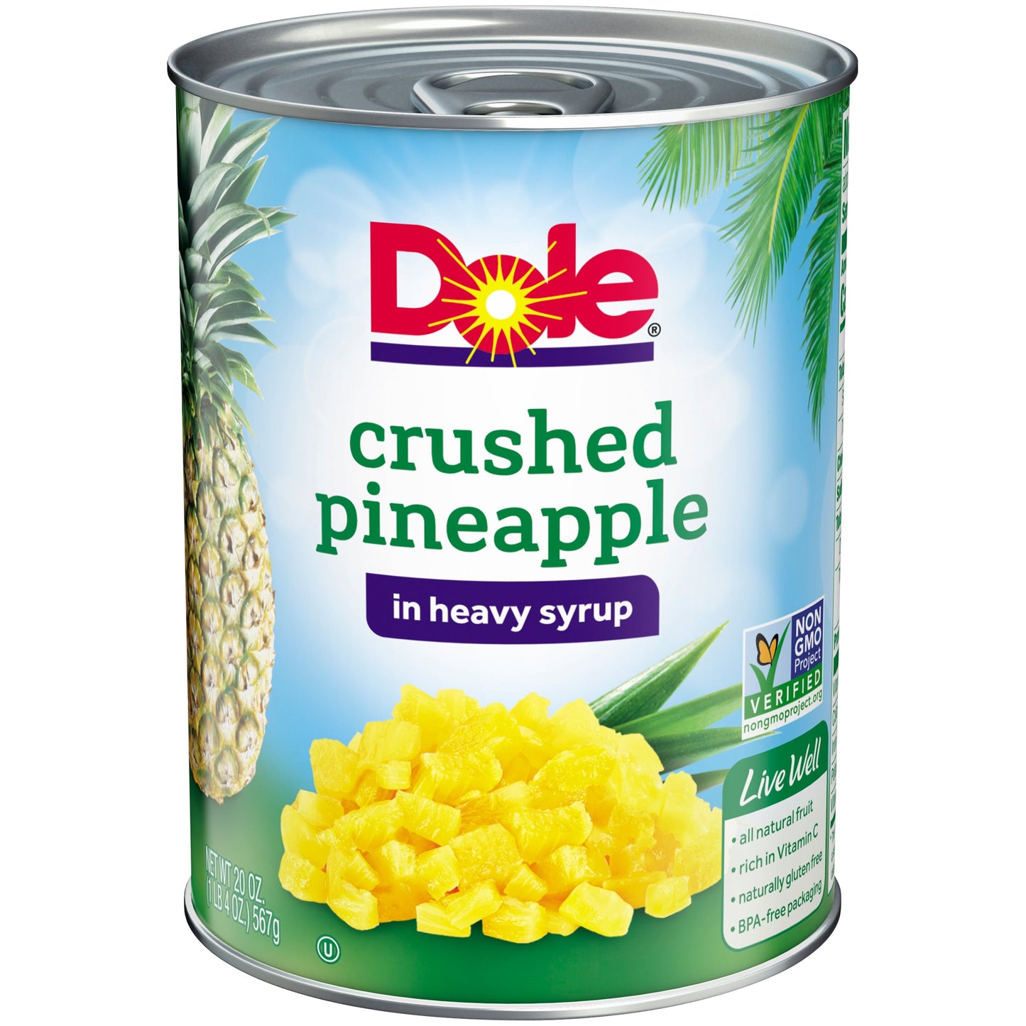 Dole Pineapple Crushed In Syrup; 20 Ounces; 12 Per Case