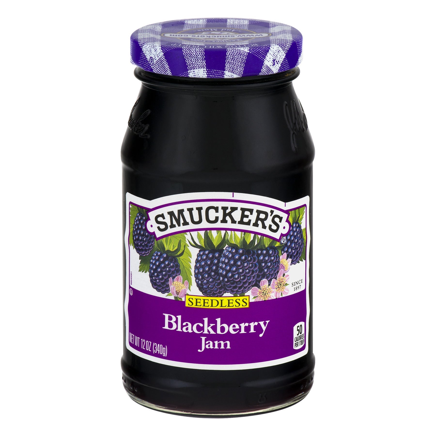 Smucker's Seedless Blackberry Jam; 12 Ounces; 12 Per Case - High Mart Wholesale