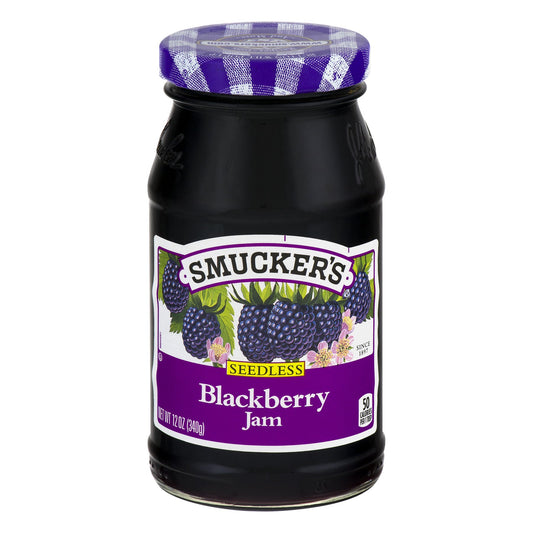 Smucker's Seedless Blackberry Jam; 12 Ounces; 12 Per Case - High Mart Wholesale