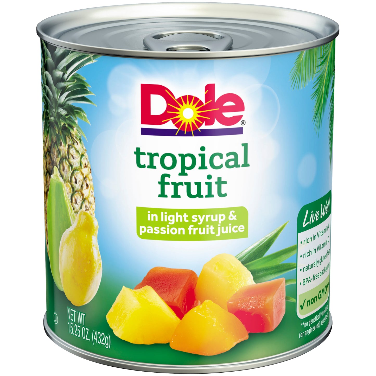 Dole Tropical Fruit Salad; 15.25 Ounce; 12 Per Case