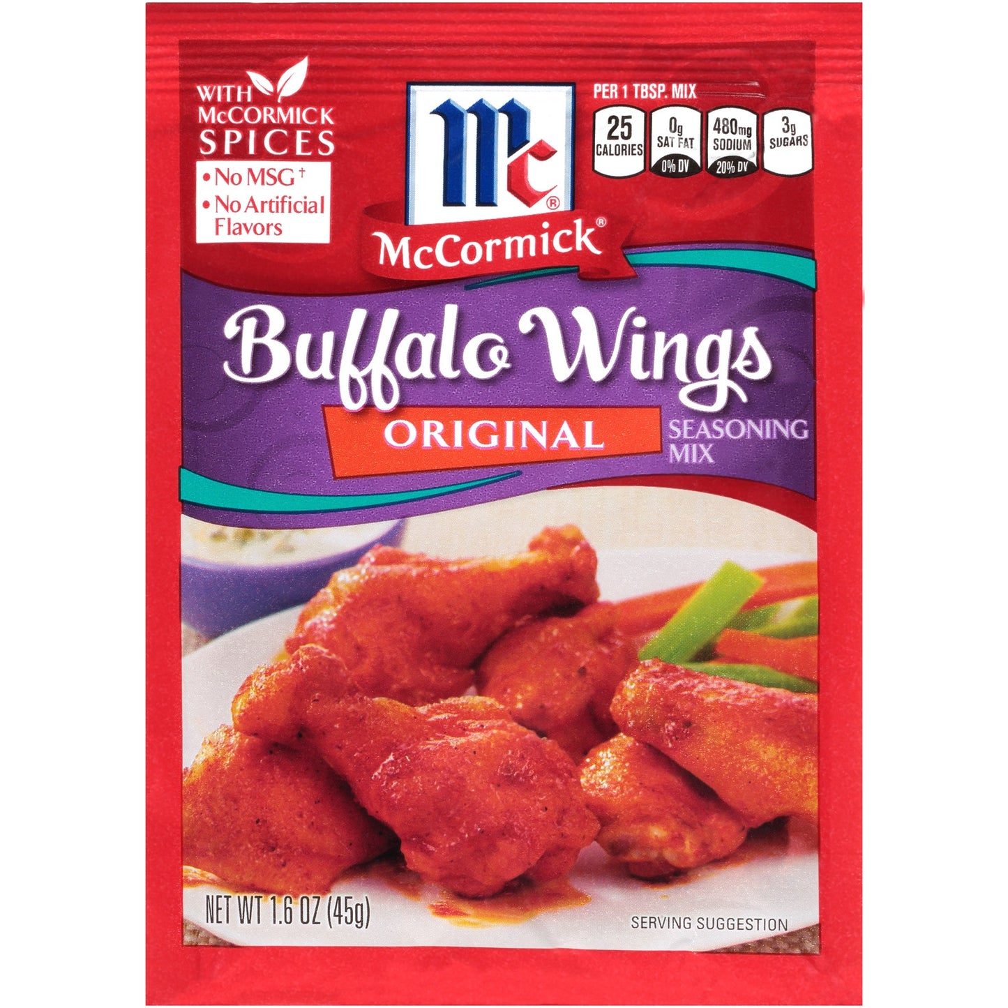 Mccormick Seasoning Original Buffalo Wings; 1.6 Ounces; 12 Per Case - High Mart Wholesale