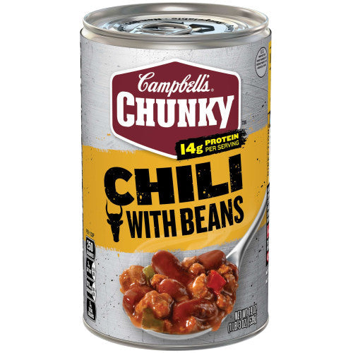 Campbell's Chili Chunky Roadhouse Beef & Bean; 19 Ounces; 12 Per Case - High Mart Wholesale