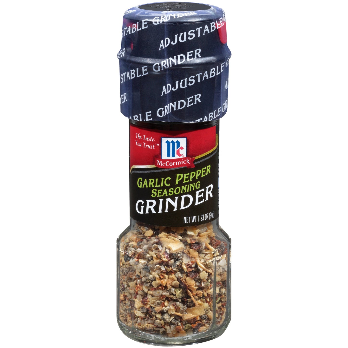 Mccormick Seasoning Garlic Pepper Grinder Bottle; 1.23 Ounces; 6 Per Box; 6 Per Case - High Mart Wholesale