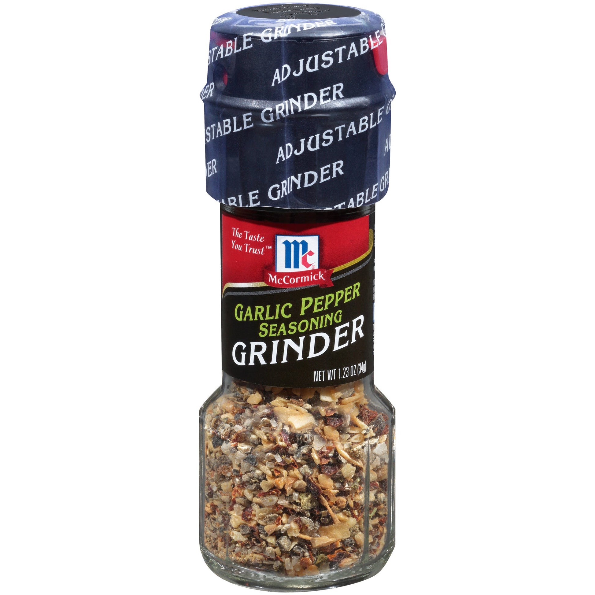 Mccormick Seasoning Garlic Pepper Grinder Bottle; 1.23 Ounces; 6 Per Box; 6 Per Case - High Mart Wholesale