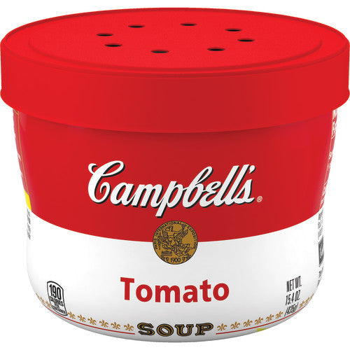 Campbell's Red & White Tomato Bowl Microwaveable Soup; 15.4 Ounces; 8 Per Case - High Mart Wholesale