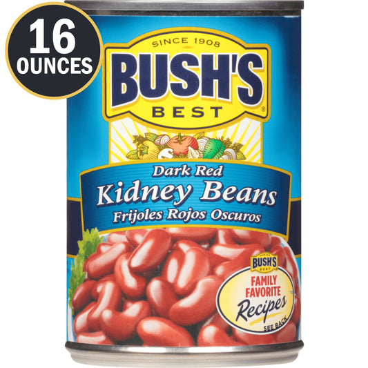Bush's Best Dark Red Kidney Beans; 16 Ounces; 12 Per Case