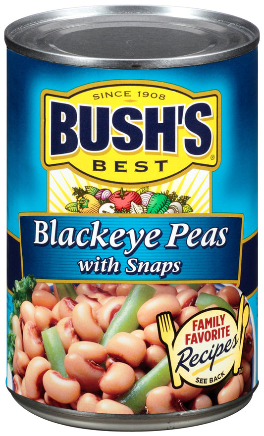 Bush's Best Blackeye Peas With Snap; 15.8 Ounces; 12 Per Case