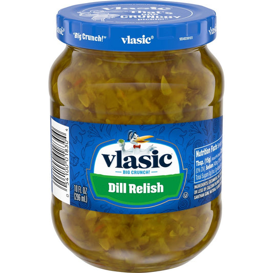 Vlasic Dill Relish Jar; 10 Fluid Ounce; 12 Per Case - High Mart Wholesale