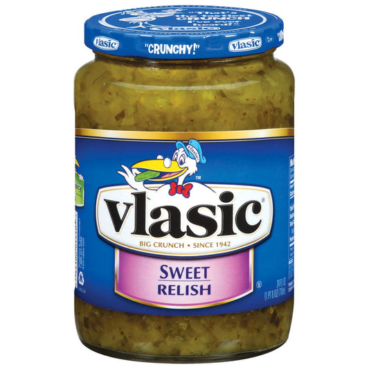 Vlasic Sweet Relish Jar; 24 Fluid Ounce; 12 Per Case - High Mart Wholesale