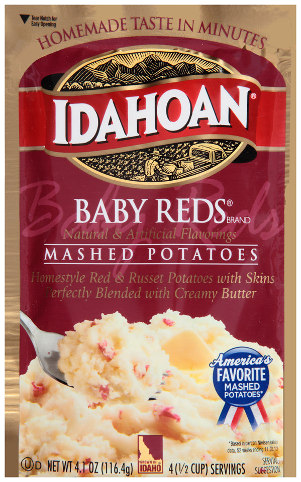Idahoan Foods Mashed Potatoes Baby Reds Pouch; 4.1 Ounces; 10 Per Case
