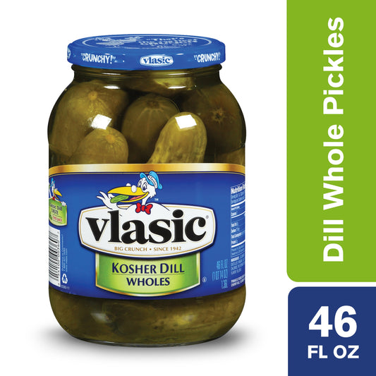 Vlasic Pickle Whole Jar; 46 Fluid Ounce; 6 Per Case - High Mart Wholesale