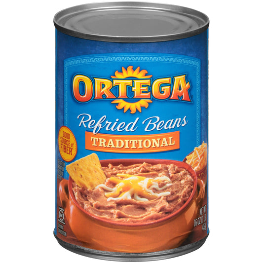 Ortega Refried Beans; 16 Ounce; 12 Per Case