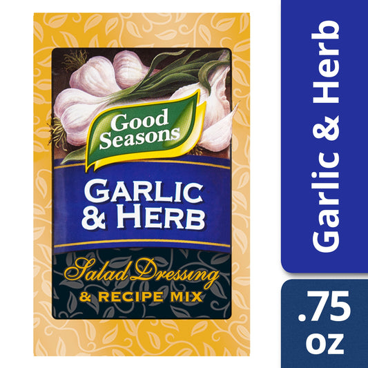 Good Seasons Garlic And Herb Dressing Single Serve; 0.75 Ounce; 24 Per Case - High Mart Wholesale
