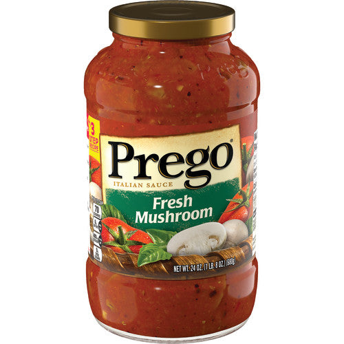 Prego Sauce Spaghetti Fresh Mushroom; 24 Ounces; 12 Per Case - High Mart Wholesale