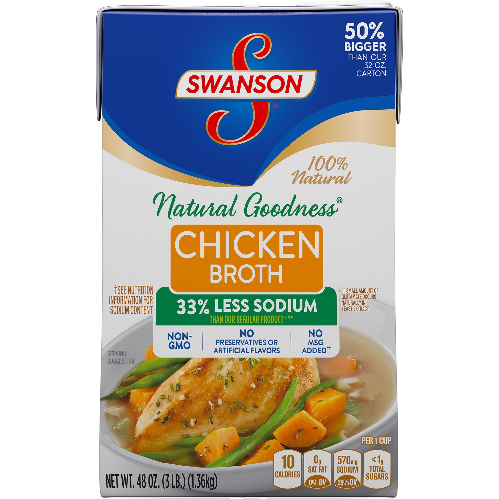 Swanson Chicken Broth; 48 Ounces; 8 Per Case - High Mart Wholesale